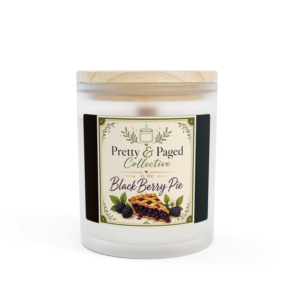 Blackberry Pie Scented Candle — 11oz Frosted Glass Jar