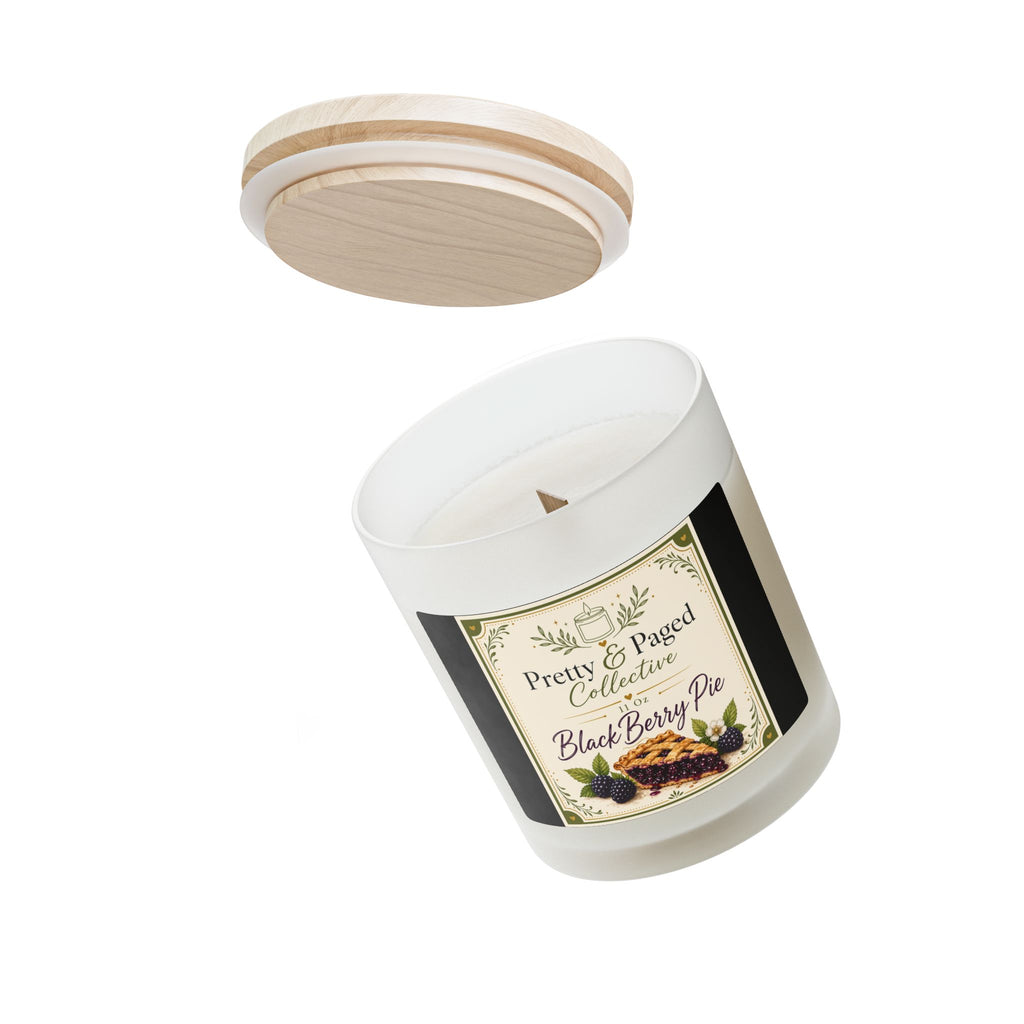 Blackberry Pie Scented Candle — 11oz Frosted Glass Jar